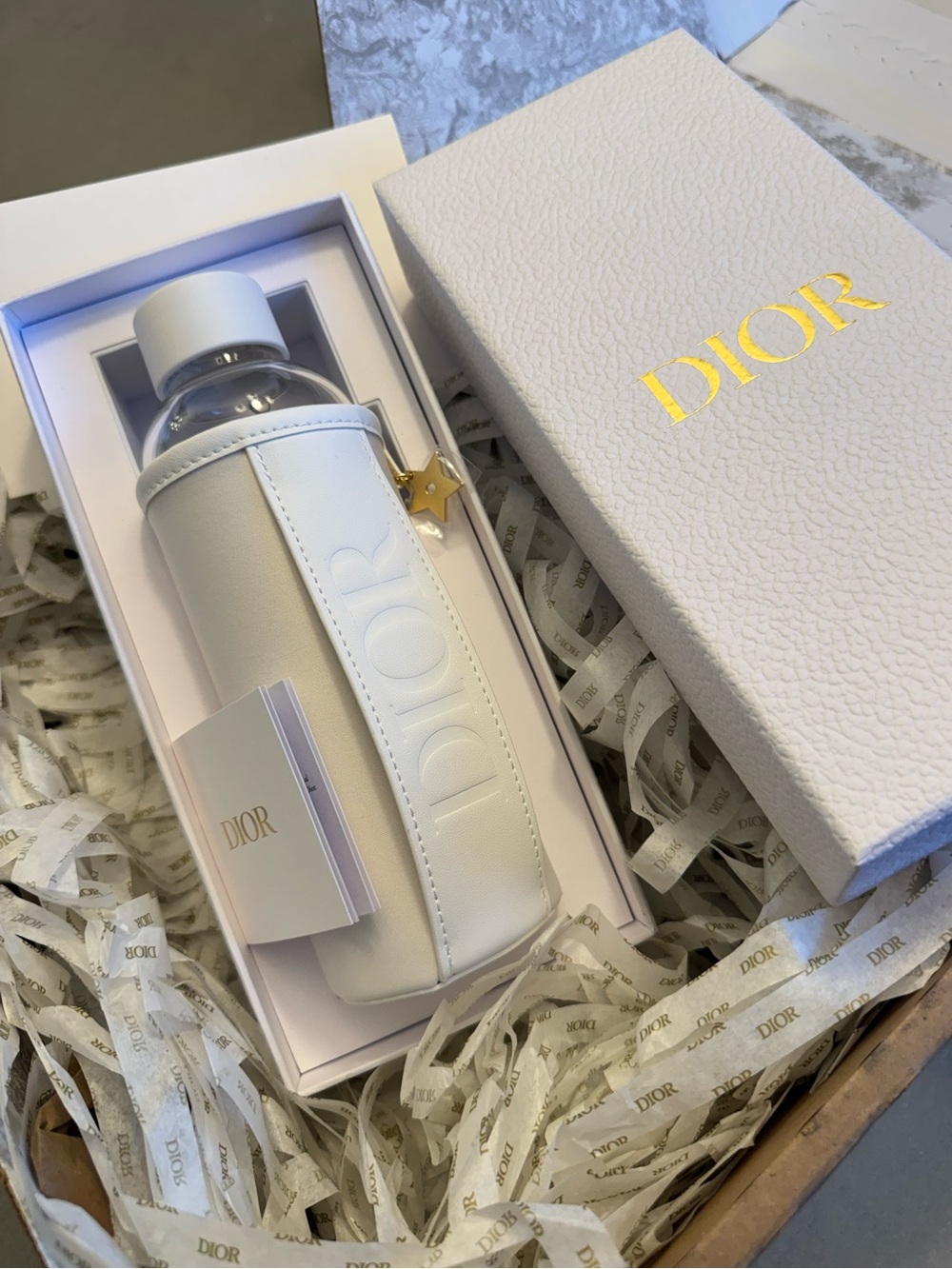 Dior White Water Bottle